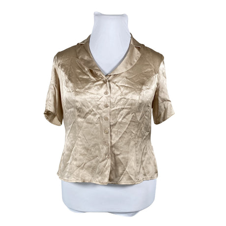 Unisex Kaliko - Lühikeste käistega pluus, suurus 42 - Kuld ()