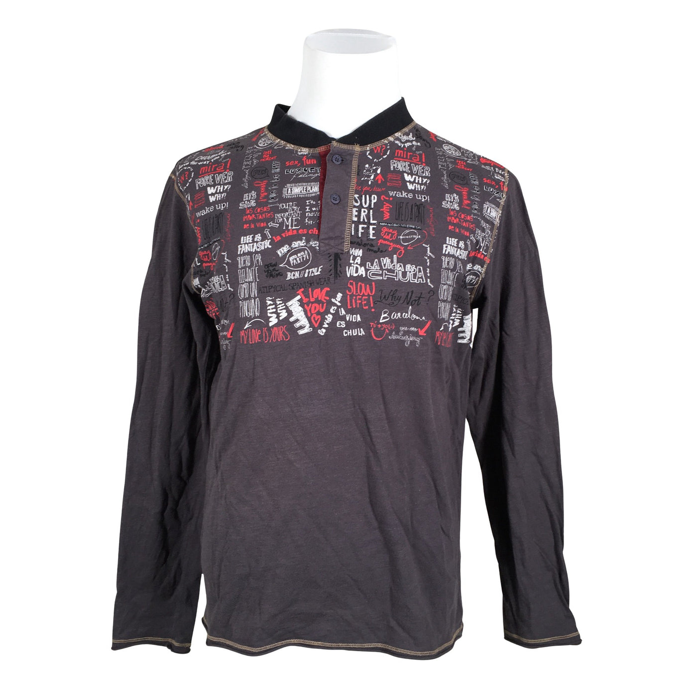 Unisex Desigual - Trikotaažist pluus, suurus L - Hall (1)