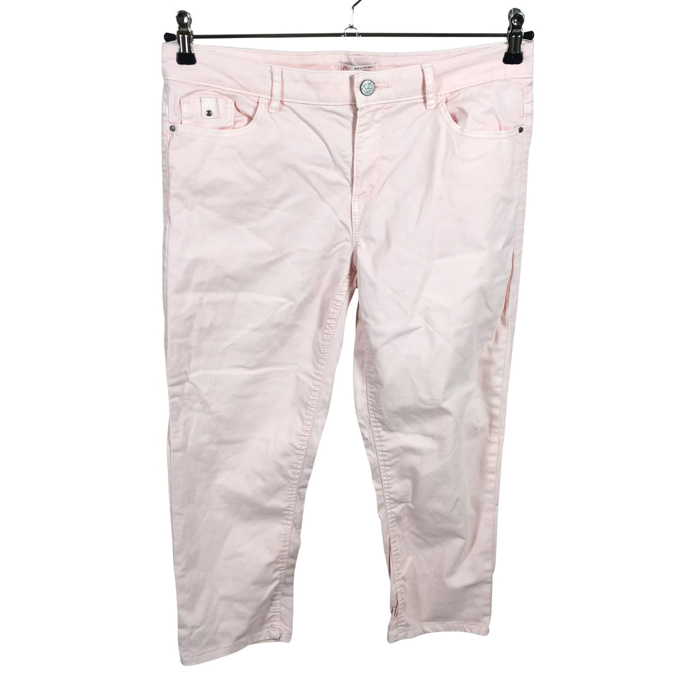 Unisex Esprit - Teksast poolpikad püksid, suurus 40 - Heleroosa (1)
