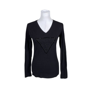 Unisex Guess - Trikotaažist pluus, suurus 36 - Must (1)