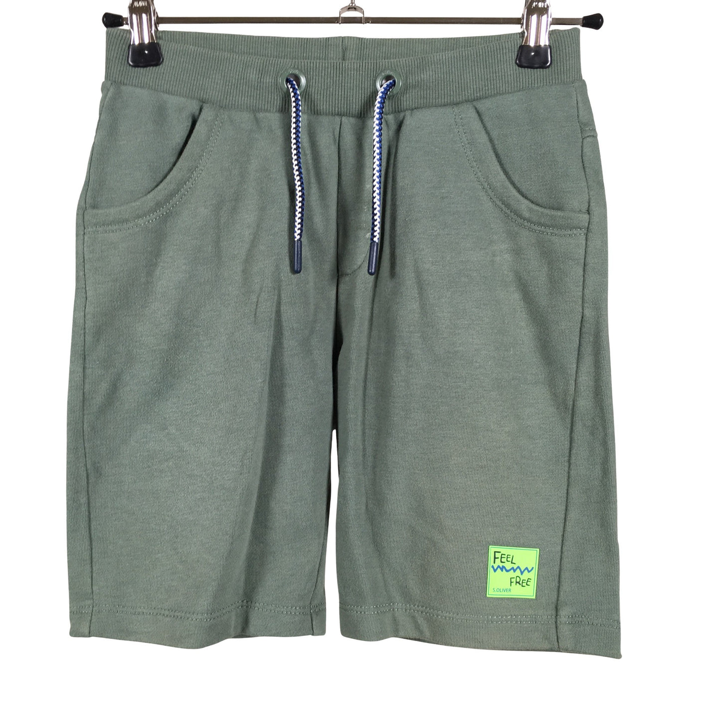 Unisex s.Oliver - Dressikangast lühikesed püksid, suurus 116 - 122 - Roheline (1)