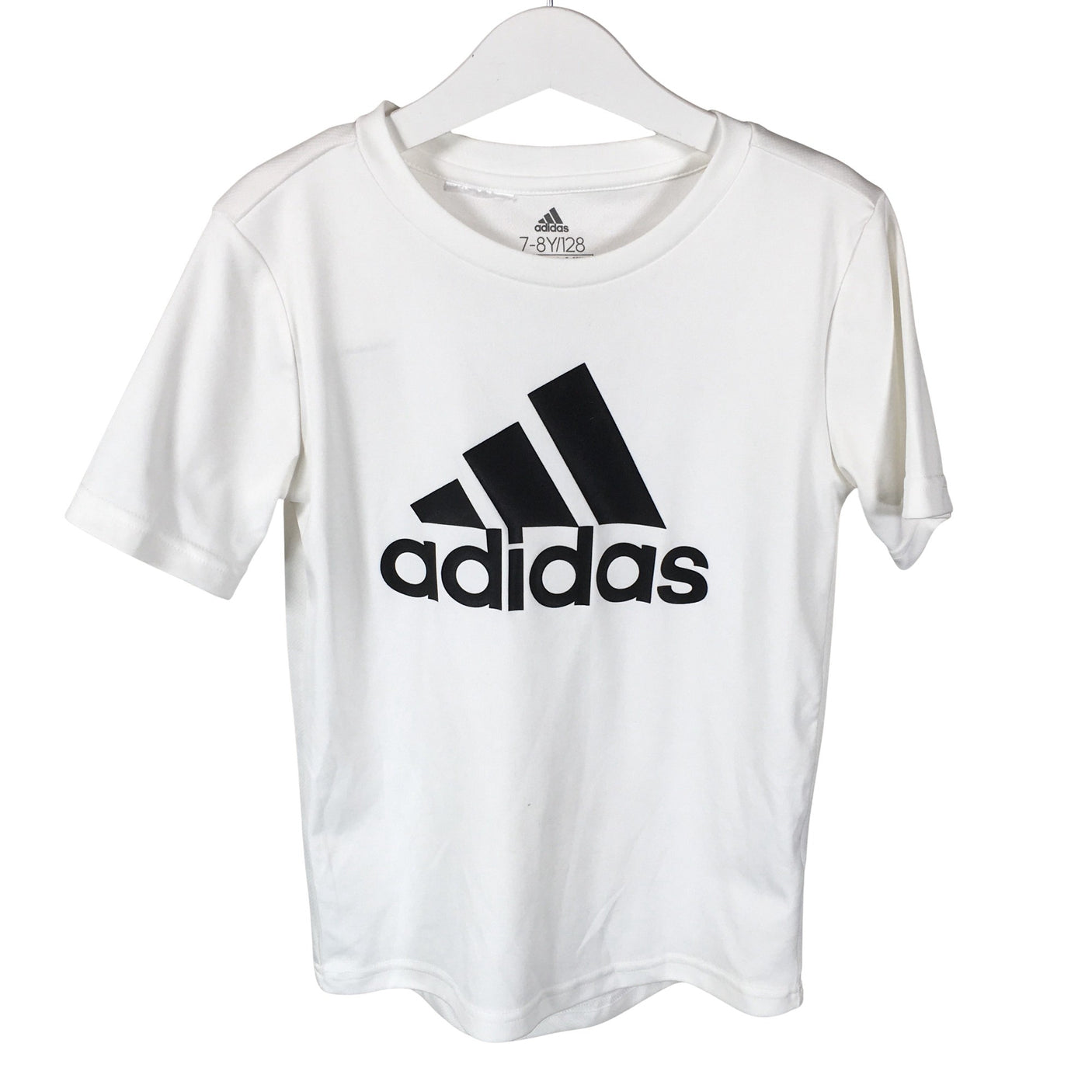 Unisex Adidas - Spordisärk, lühikesed käised, suurus 122 - 128 - Valge (1)