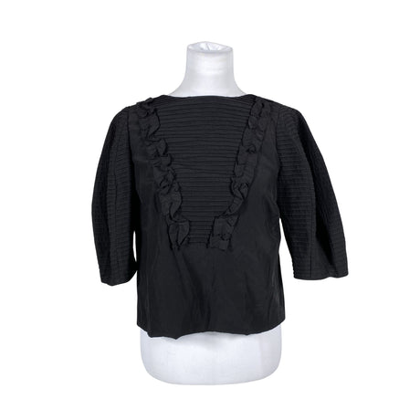 Unisex By Malina - Lühikeste käistega pluus, suurus 36 - Must ()