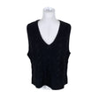 Unisex Mos Mosh - Kootud vest, suurus 40 - Must ()
