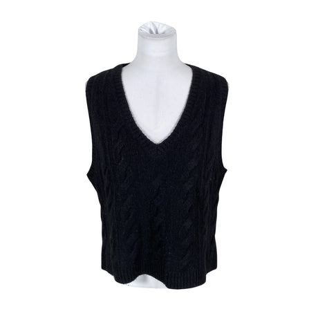 Unisex Mos Mosh - Kootud vest, suurus 40 - Must ()