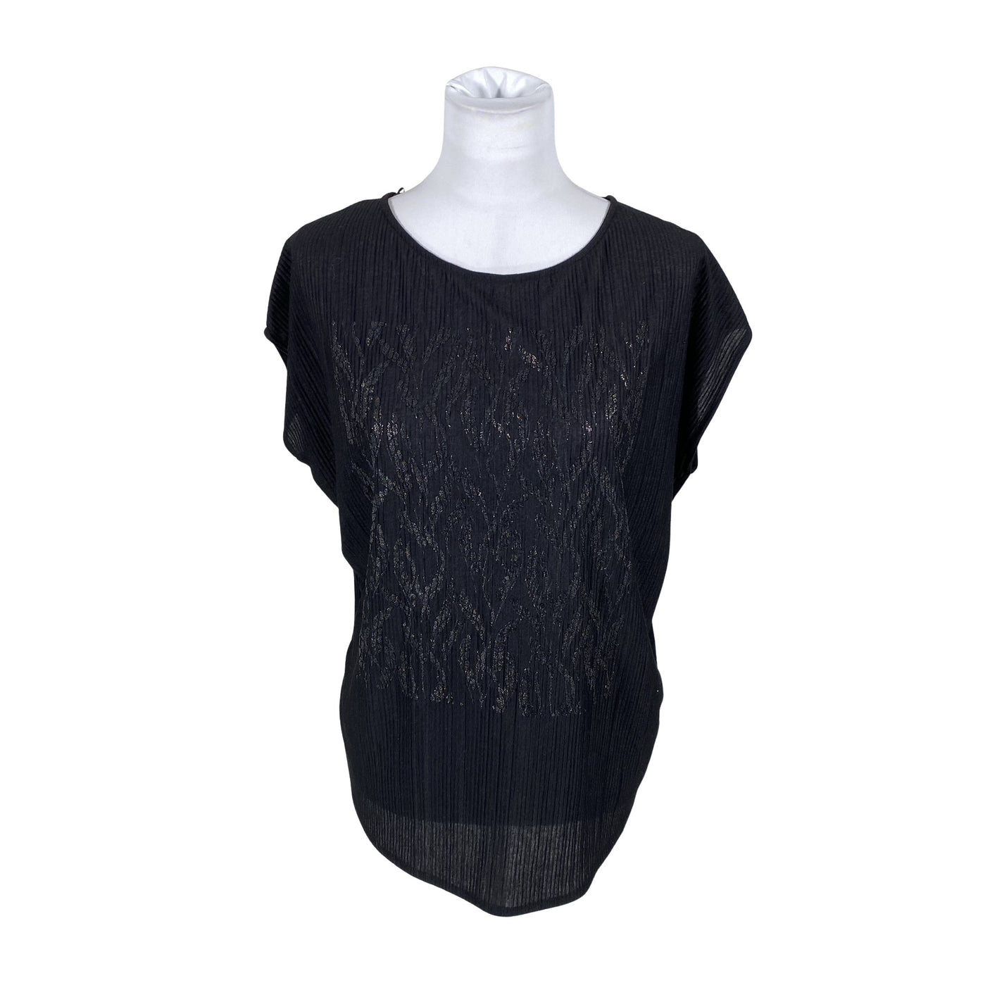 Unisex Esprit - Lühikeste käistega pluus, suurus 38 - Must (1)