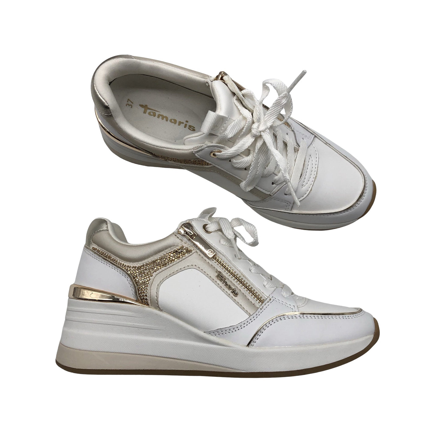 Unisex Tamaris - Tennised, suurus 37 - Valge (1)