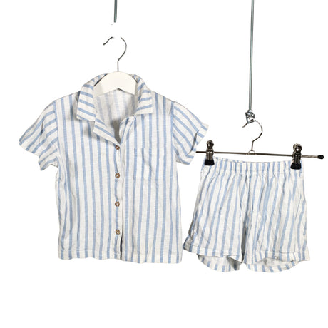 Unisex Lindex - Trikotaažist pluus, suurus 92 - 98 - Helesinine ()
