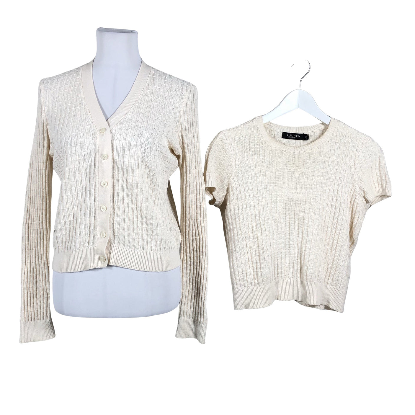 Unisex Lauren Ralph Lauren - Kampsun, suurus 36 - Looduslik valge (1)