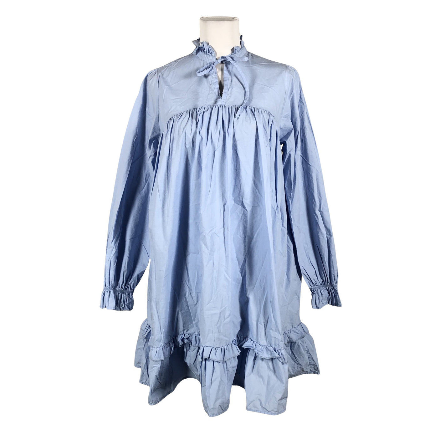Unisex Knowledge Cotton Apparel - Mitteveniv kleit, suurus 34 - Helesinine (1)