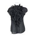 Unisex Saint Tropez - Lühikeste käistega pluus, suurus 36 - Must ()