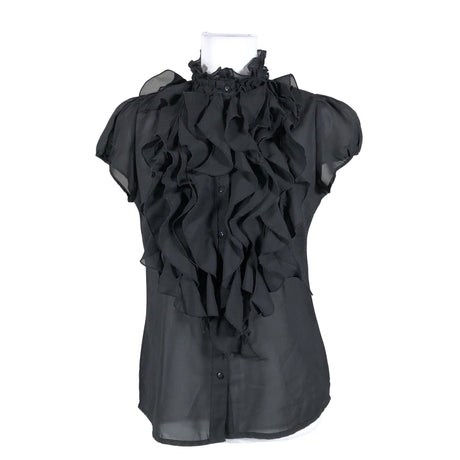 Unisex Saint Tropez - Lühikeste käistega pluus, suurus 36 - Must ()