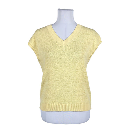 Unisex Ril's - Kootud vest, suurus 36 - Kollane ()
