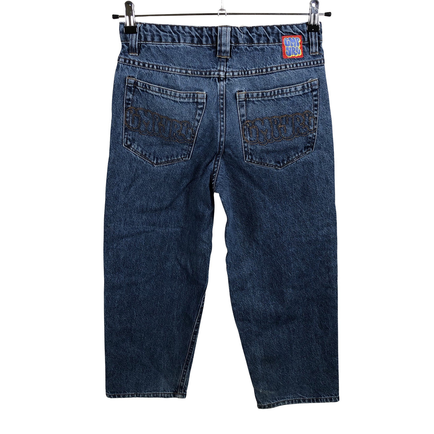 Unisex empyre - Teksast poolpikad püksid, suurus W24 - Sinine (2)