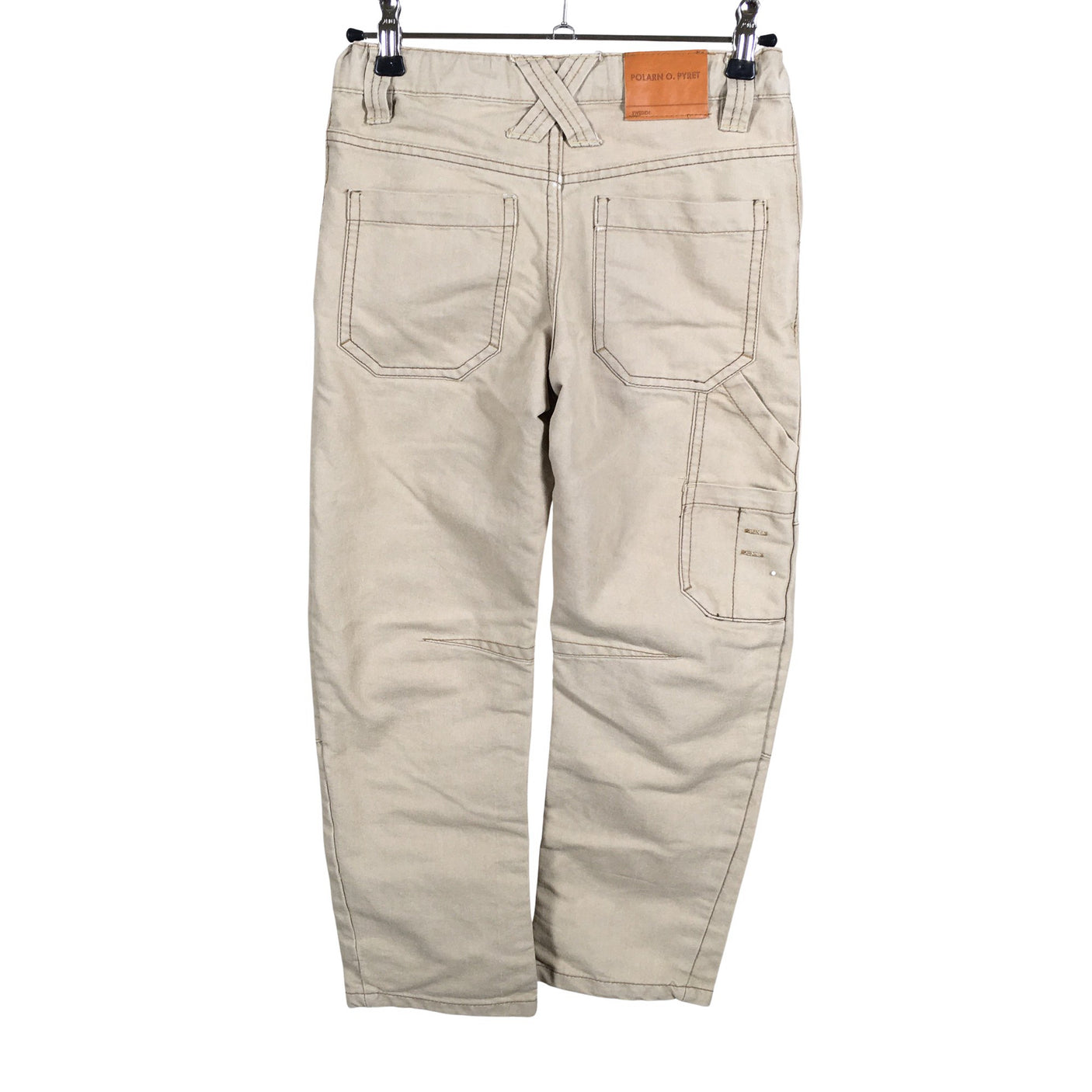 Unisex Polarn O. Pyret - Mittevenivad püksid, suurus 122 - 128 - Beige (2)