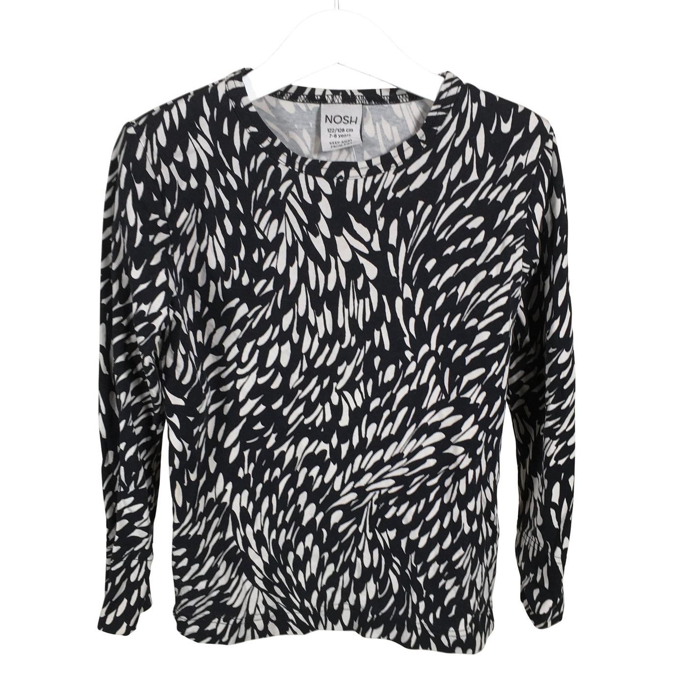 Unisex NOSH - Trikotaažist pluus, suurus 122 - 128 - Must (1)