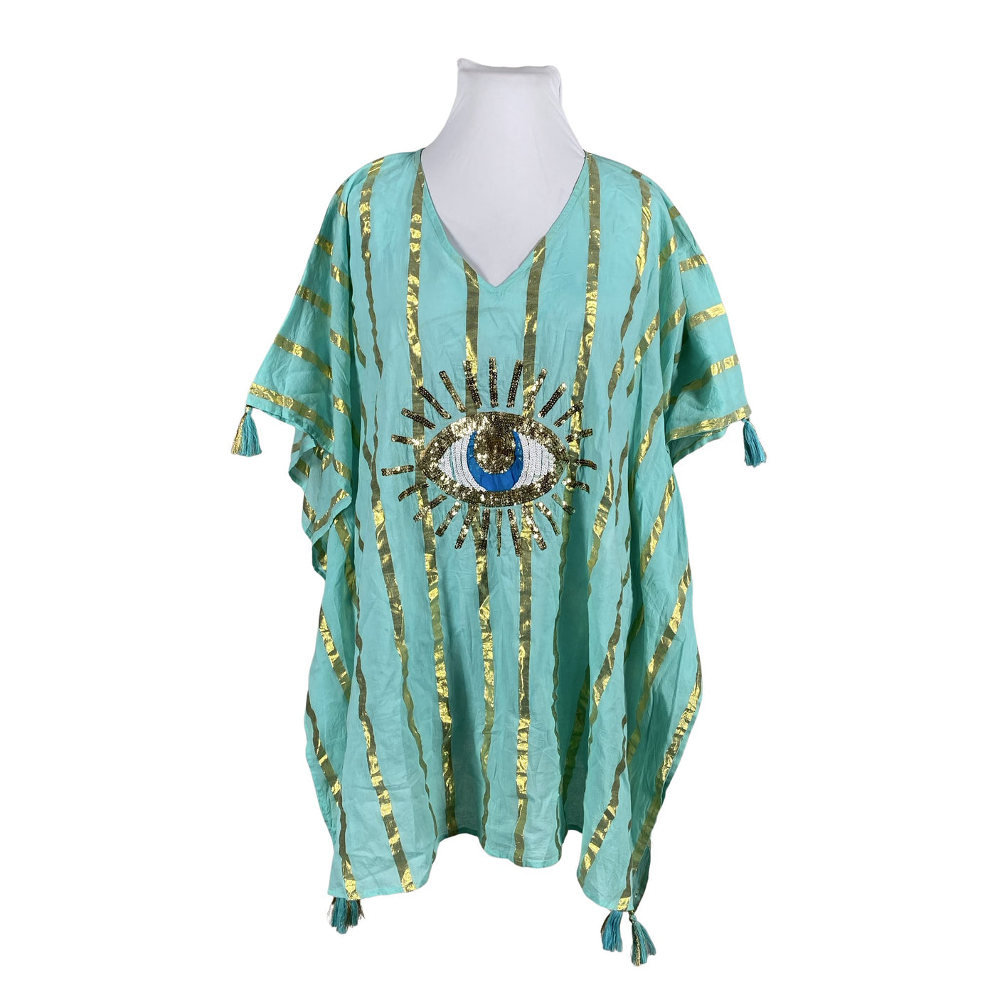 Unisex Isla Bonita by Sigris - Mitteveniv tuunika, suurus 42 - Türkiis (1)