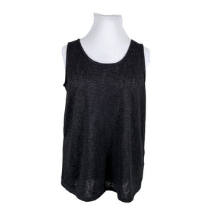 Unisex Zizzi - Trikotaažist topp, suurus 46 - Must (1)