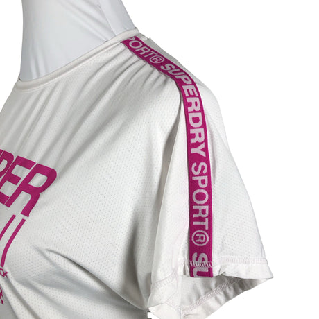 Unisex Superdry - Spordisärk, lühikesed käised, suurus 38 - Valge (2)