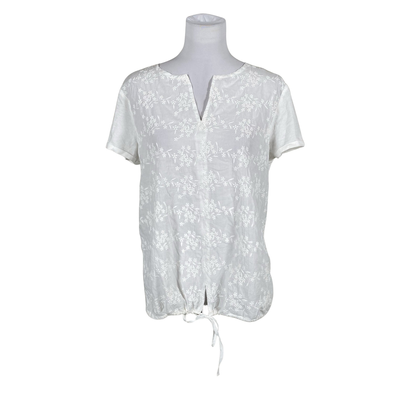 Unisex Opus - Lühikeste käistega pluus, suurus 38 - Valge (1)
