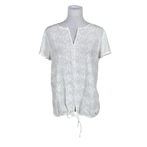 Unisex Opus - Lühikeste käistega pluus, suurus 38 - Valge (1)