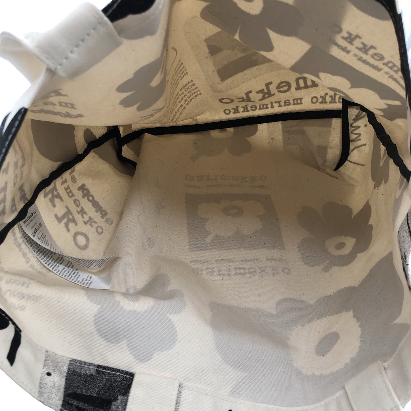 Unisex Marimekko - Käekott, suurus Maxi - Valge (3)