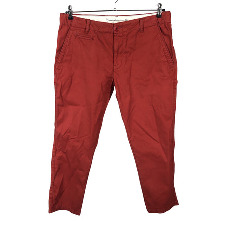Unisex Knowledge Cotton Apparel - Chino-püksid, suurus W34 - Punane ()
