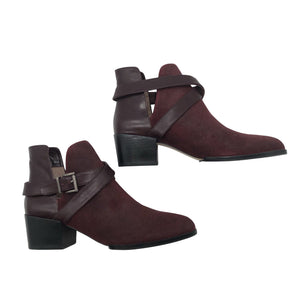 Unisex Sens-O - Poolsaapad, suurus 38 - Veinipunane (1)