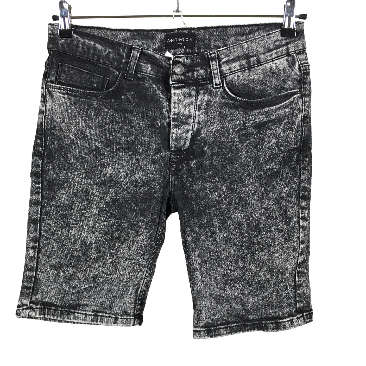 Unisex Antioch - Teksast lühikesed püksid, suurus W30 - Hall (1)