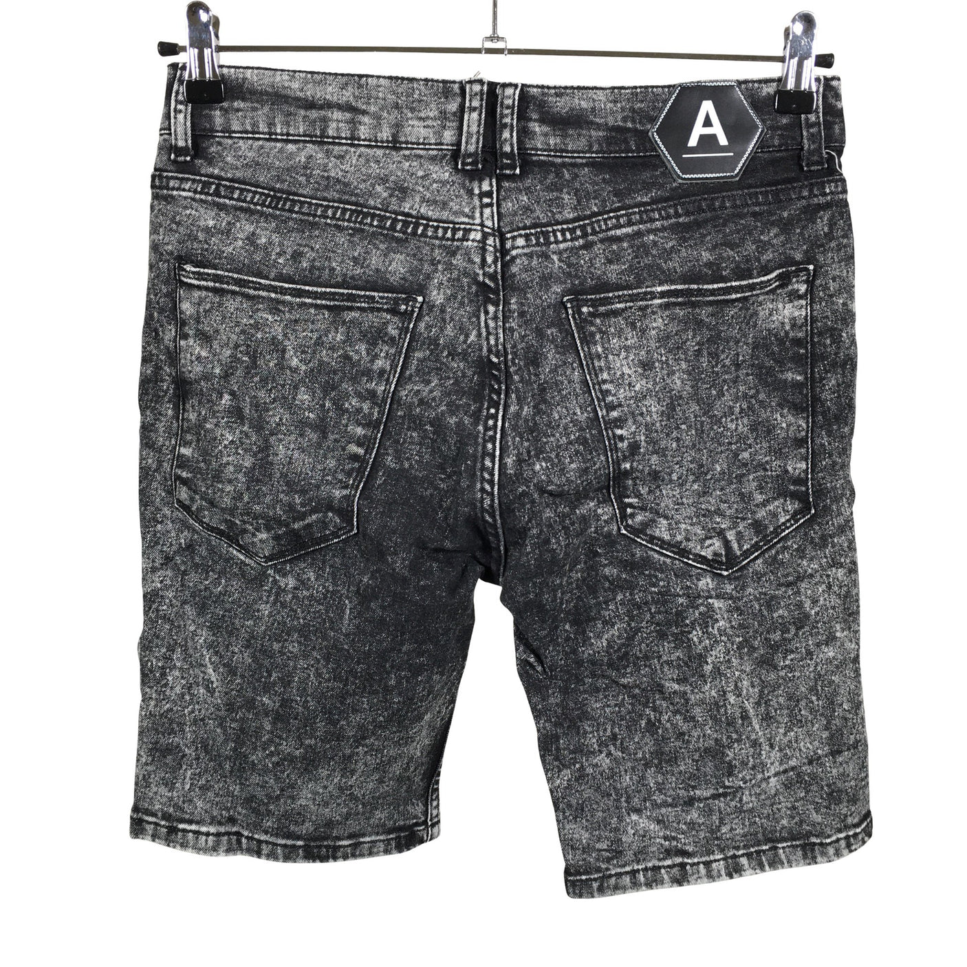 Unisex Antioch - Teksast lühikesed püksid, suurus W30 - Hall (2)