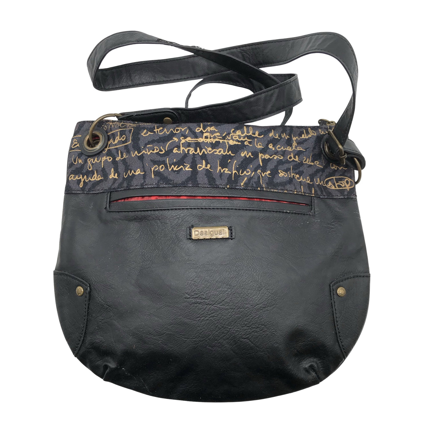 Unisex Desigual - Õlakott, suurus Midi - Must (2)