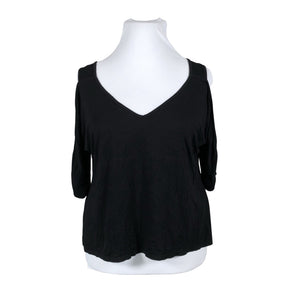 Unisex Outer-Vision - T-särk, suurus 42 - Must (1)