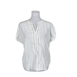 Unisex Opus - Lühikeste käistega pluus, suurus 40 - Valge (1)