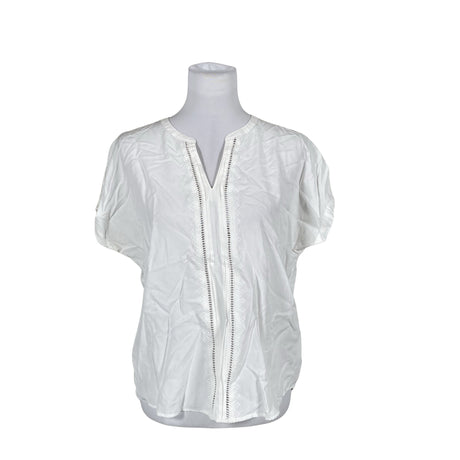 Unisex Opus - Lühikeste käistega pluus, suurus 40 - Valge ()