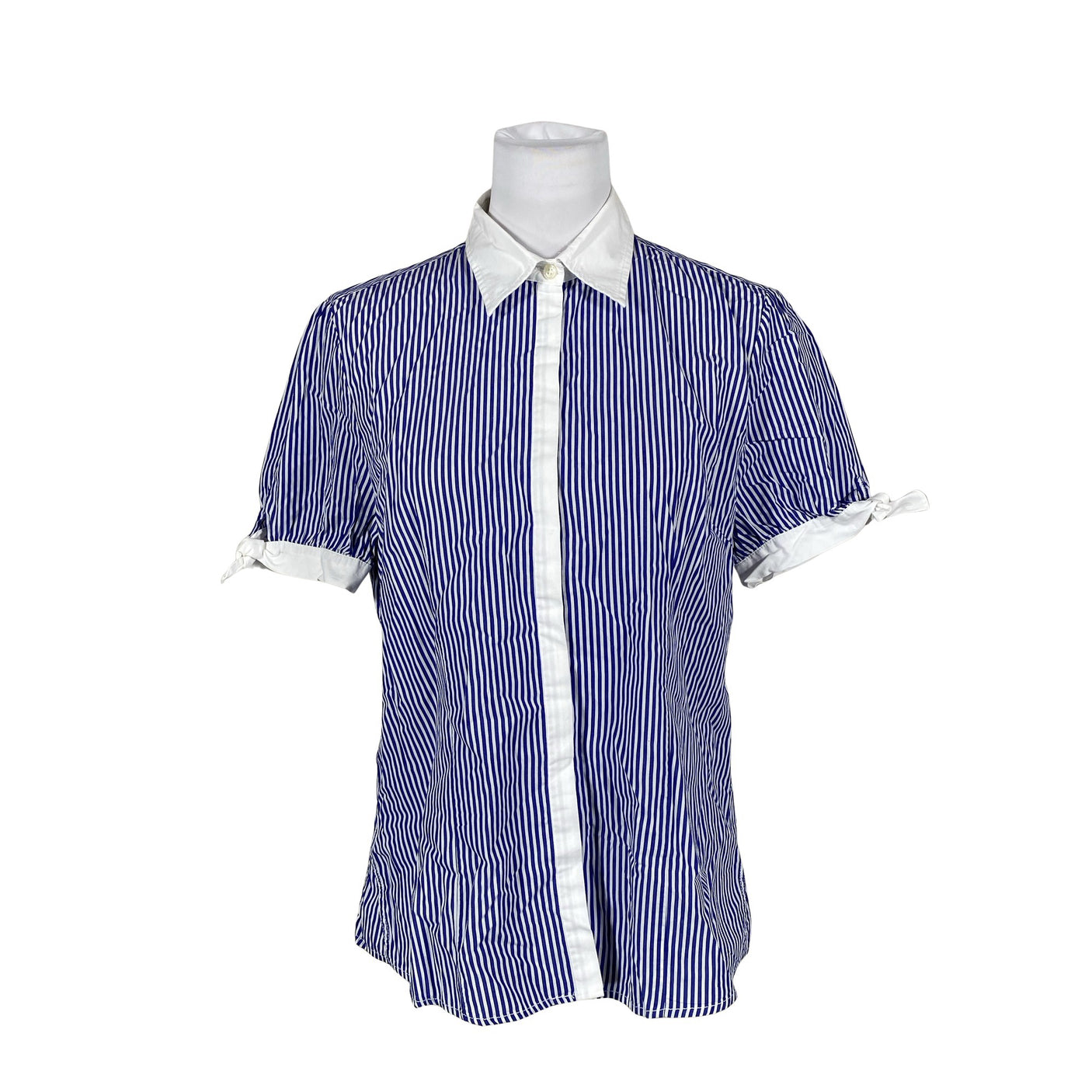 Unisex Sand - Lühikeste käistega pluus, suurus 40 - Sinine (1)