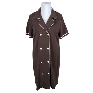Unisex Nanso - Trikotaažist kleit, suurus 42 - Pruun (1)