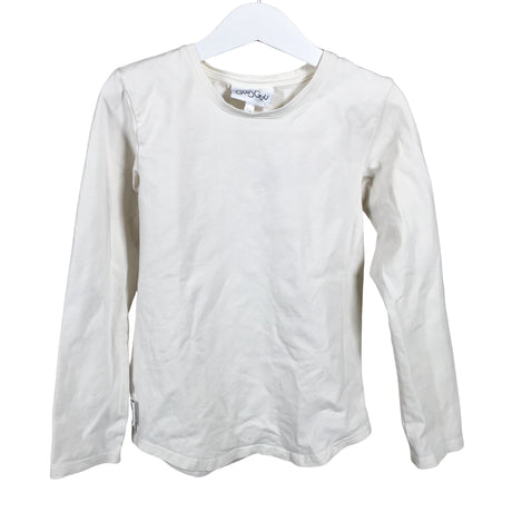 Unisex Gugguu - Trikotaažist pluus, suurus 116 - 122 - Looduslik valge ()
