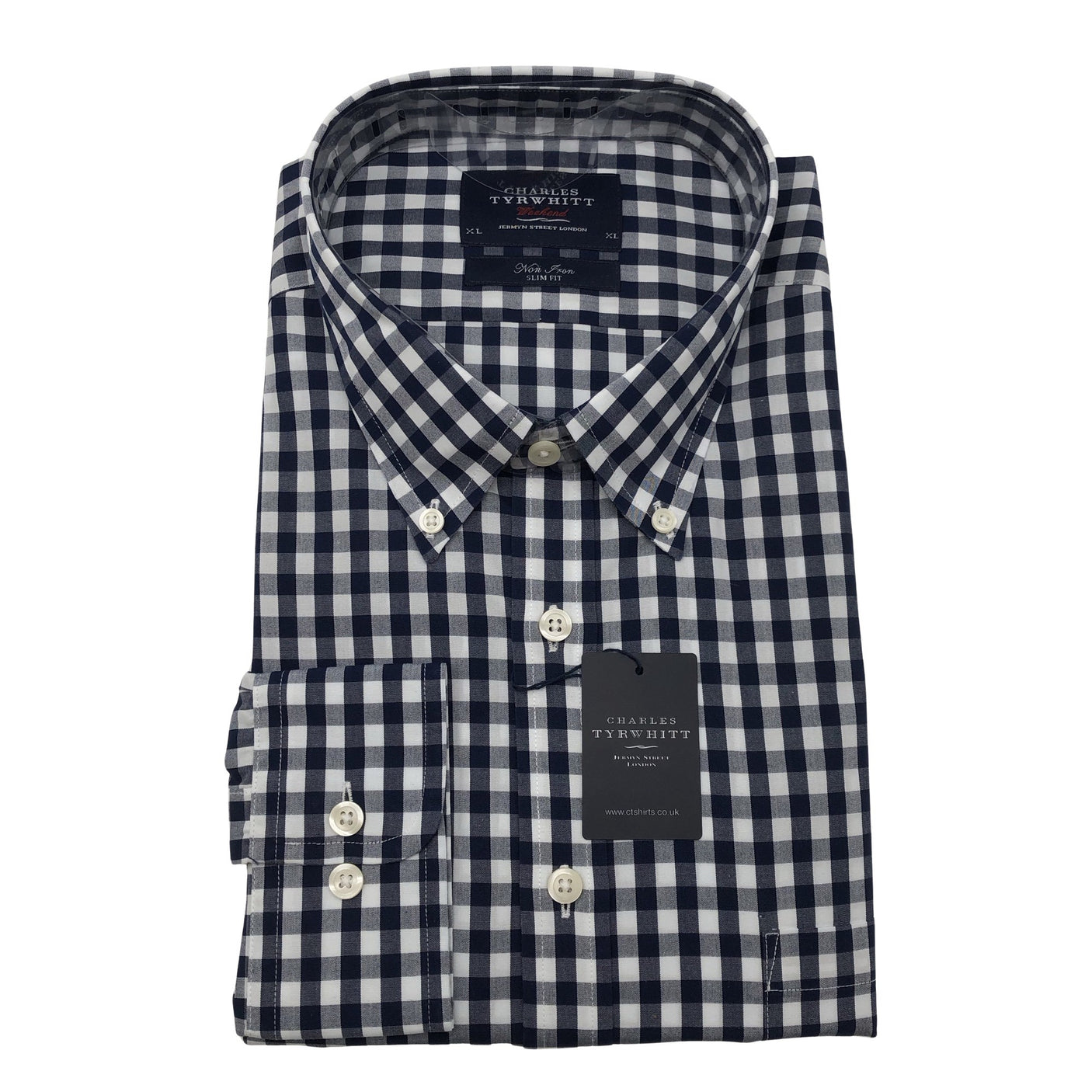 Unisex Charles Tyrwhitt - Triiksärk, suurus XL - Sinine (1)