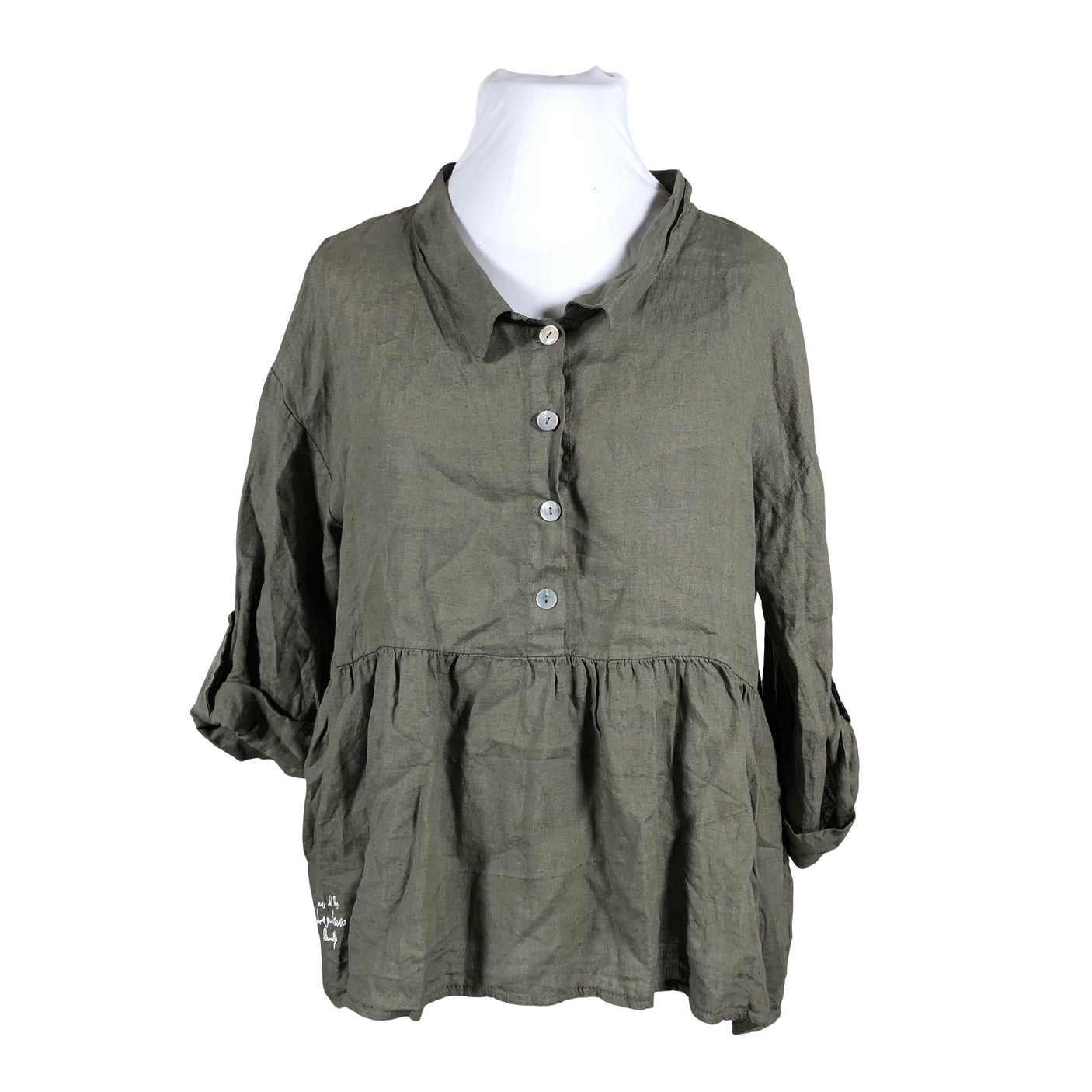 Unisex Bohemiana - Mitteveniv tuunika, suurus 42 - Roheline (1)
