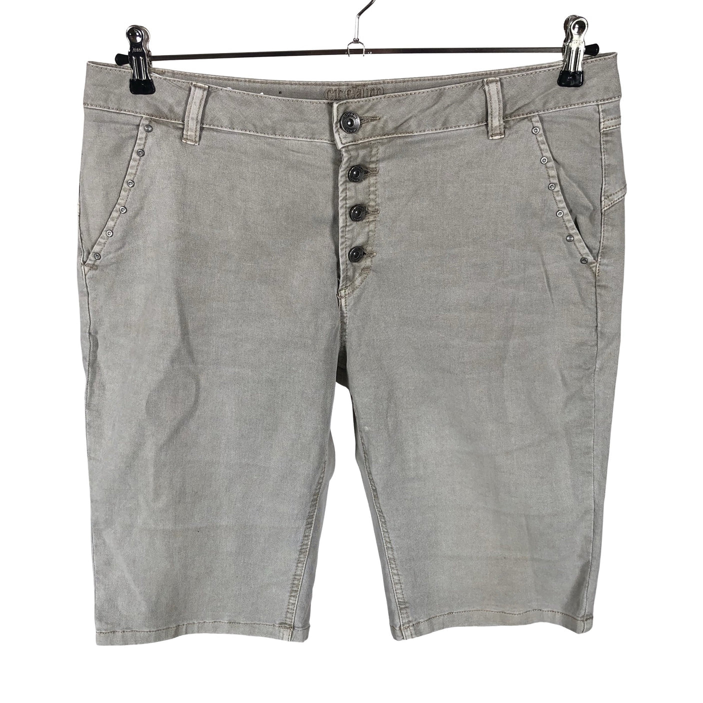 Unisex Cream - Teksast lühikesed püksid, suurus 42 - Beige (1)