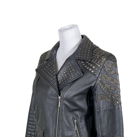 Unisex Nü - Nahktagi, suurus 40 - Must (2)