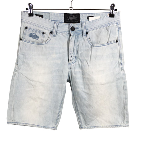 Unisex Superdry - Teksast lühikesed püksid, suurus W32 - Helesinine ()