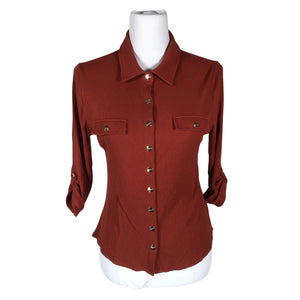 Unisex Guess - Trikotaažist pluus, suurus 40 - Punane (1)