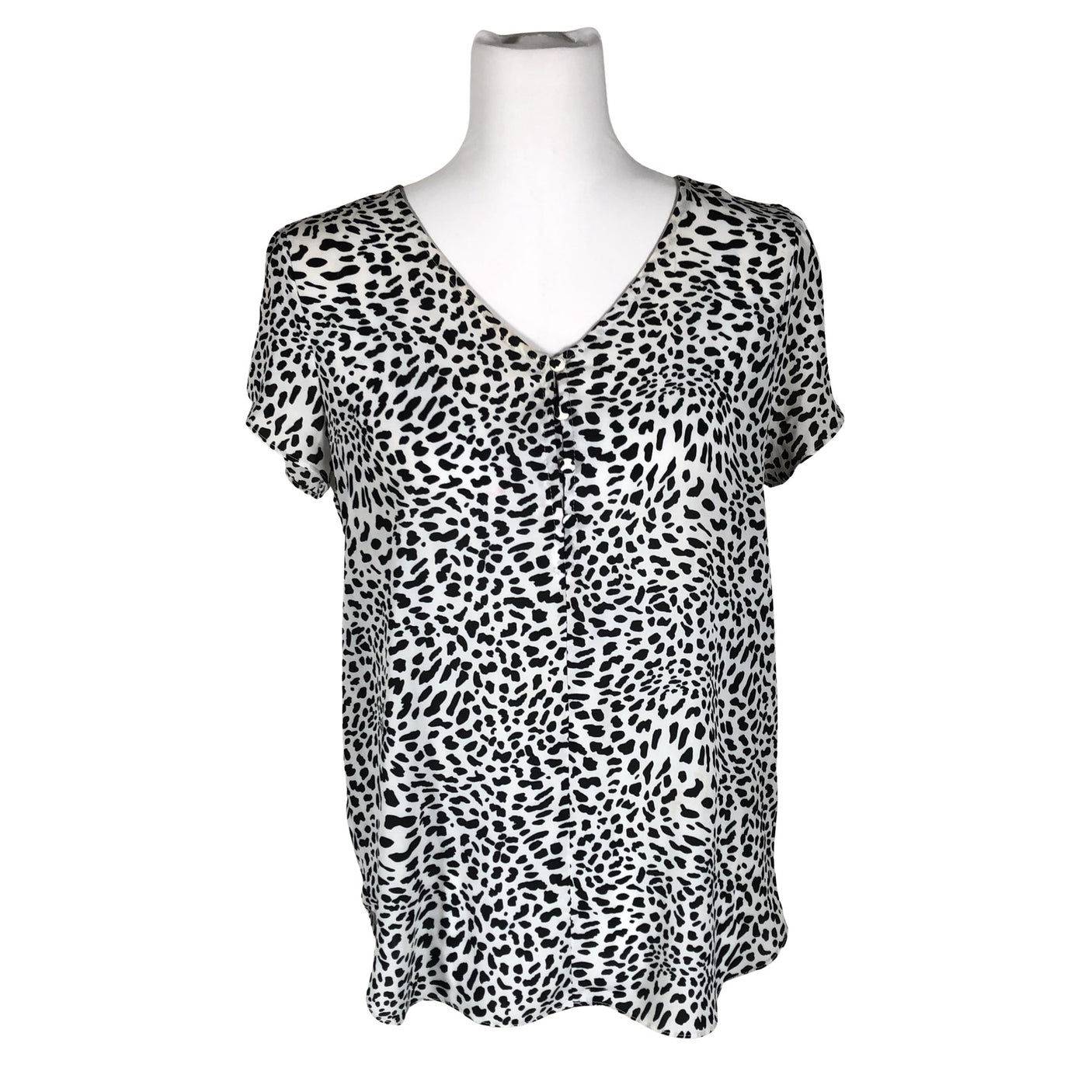 Unisex Philosophy Republic Clothing - Lühikeste käistega pluus, suurus 36 - Must (1)
