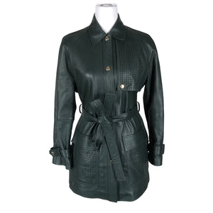 Unisex Hugo Boss - Nahktagi, suurus 36 - Roheline (1)