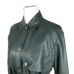 Unisex Hugo Boss - Nahktagi, suurus 36 - Roheline (3)