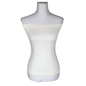 Unisex Sisley - Trikotaažist topp, suurus 38 - Valge (1)