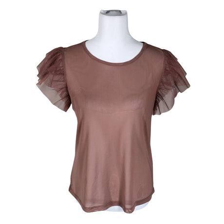 Unisex Nü Denmark - Lühikeste käistega pluus, suurus 36 - Heleroosa ()