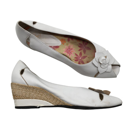 Unisex K Shoes - Lahtise ninaga kontsakingad, suurus 41 - Valge ()