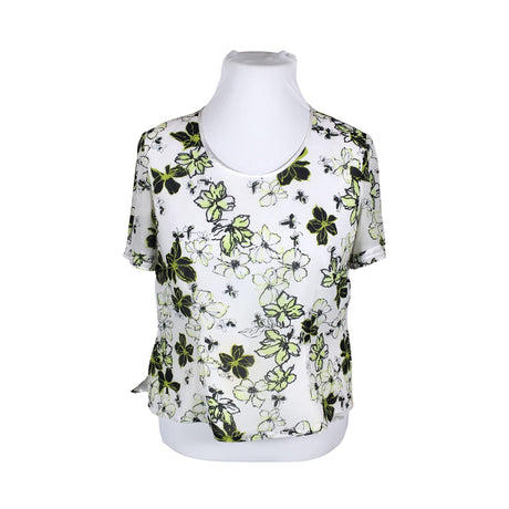 Unisex Jacques vert - Lühikeste käistega pluus, suurus 42 - Valge ()